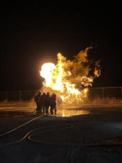 propane burn